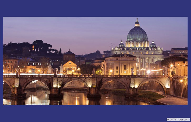 Ponte Sant'angelo la notte