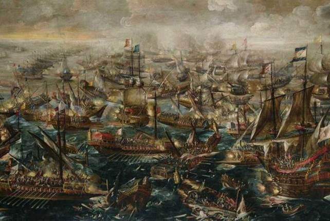 La  battaglia di Lepanto, dipinto di Andries van Eertvelt